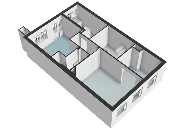 Floor plan - Kijkduinstraat 51-3, 1055 XR Amsterdam 